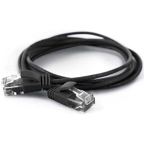 wantec UTP-Patchkabel Cat.6A sw 1,0m RJ45 2,8mm 7313 sw 1,0m